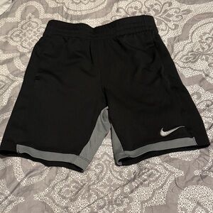 Nike Black & Gray Boys' Athletic Shorts